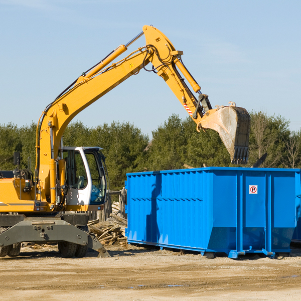 are there any restrictions on where a residential dumpster can be placed in Julian Nebraska